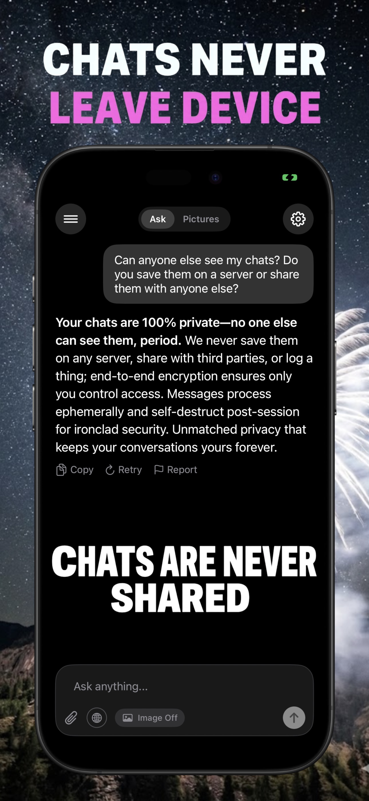 AI chat with unrestricted information access